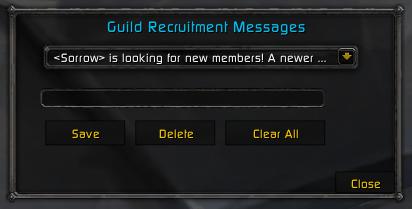 WotLK Quick Guild Invite interface