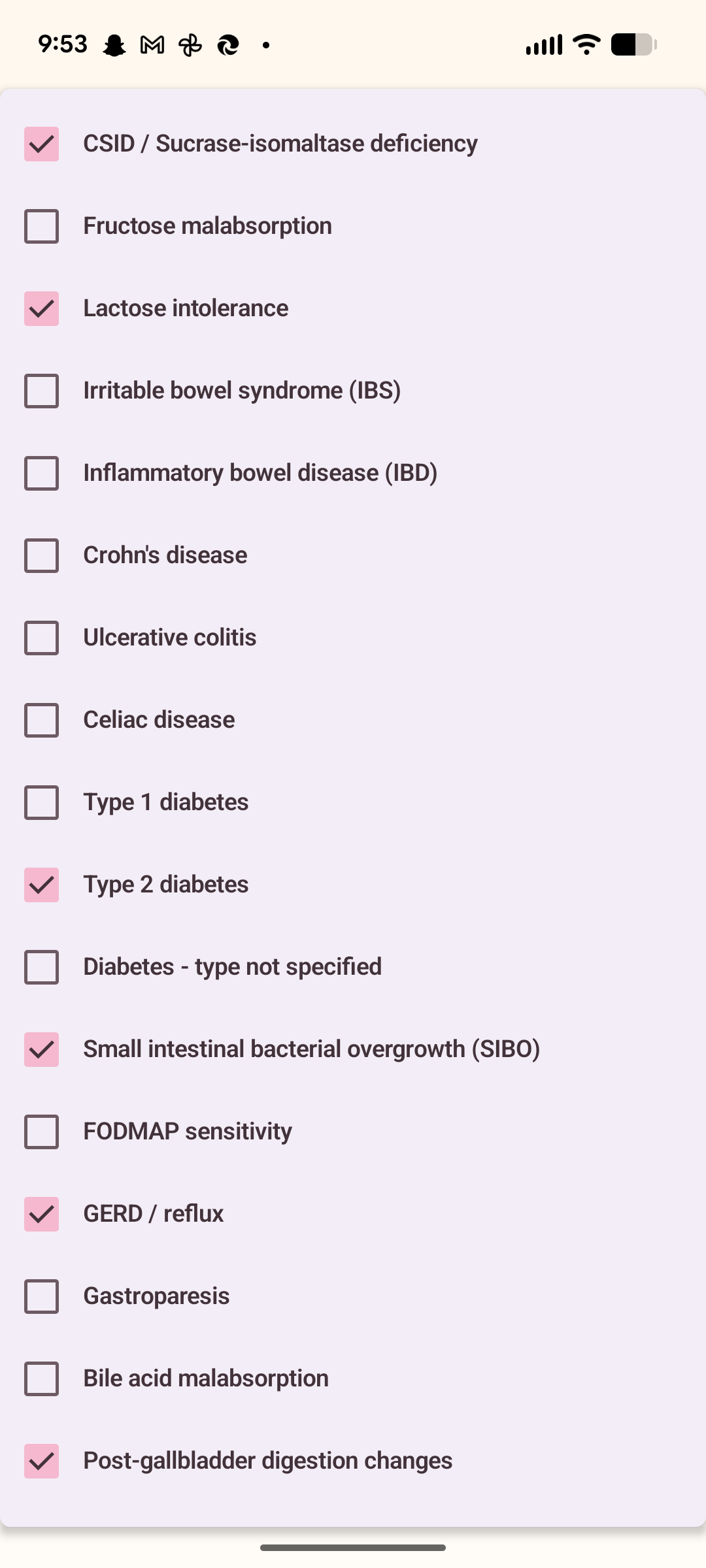 Tater digestive condition picker